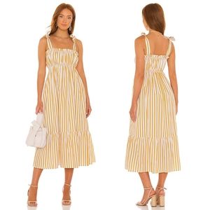 Faithfull the Brand | Gia Midi Dress in Martie Stripe